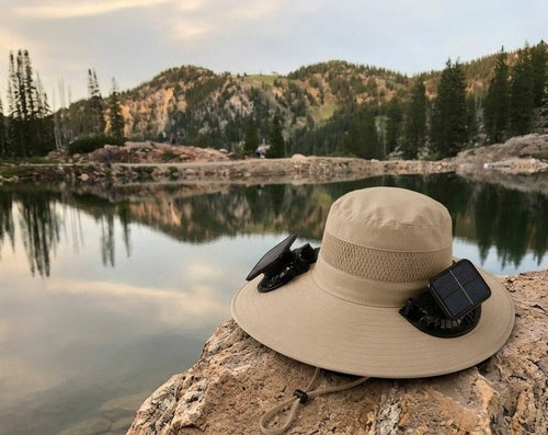 Solar Fan Hat – Portable Solar Powered Cooling Cap for Fishing, Hiking, Camping & Outdoor Sun Protection
